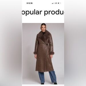 Avec Les Filles Brown Teddy Jacket